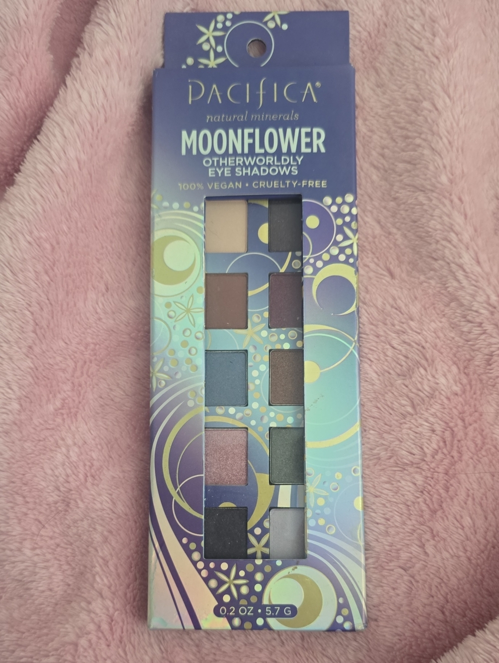 Pacifica Moonflower Eyeshadow Palette - Blue, Purple, Taupe & Black Shades